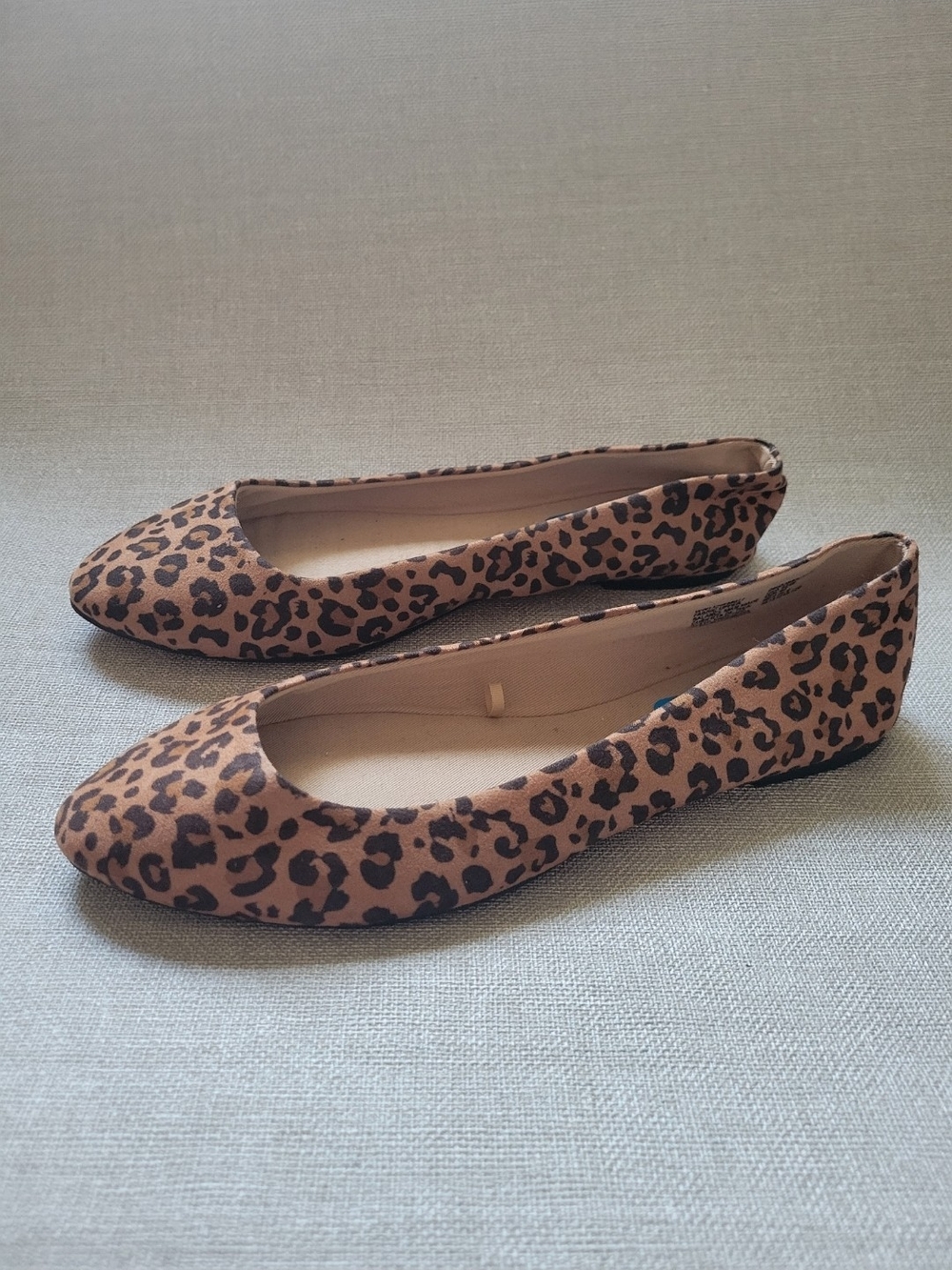 Leopard Ballet Flats 8.5W Time & Tru Women Casual Comfort Animal Print Punk